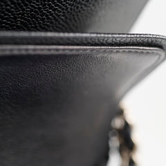 Chanel Vintage Caviar Medium/Large Double Classic Flap