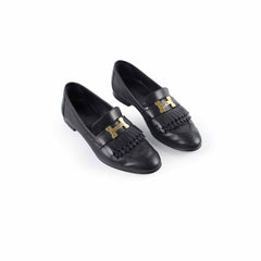 Hermes Royal Loafers Black Size 36