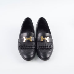 Hermes Royal Loafers Black Size 36