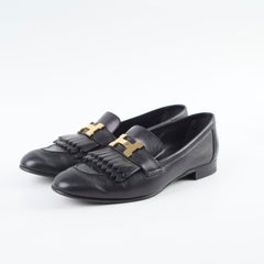 Hermes Royal Loafers Black Size 36