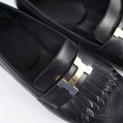 Hermes Royal Loafers Black Size 36