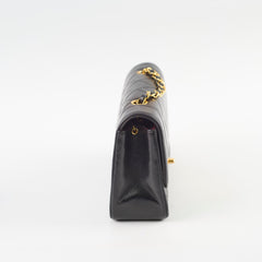 Chanel Lambskin Vintage Diana Bag Black
