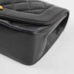 Chanel Lambskin Vintage Diana Bag Black