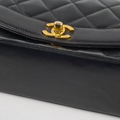Chanel Lambskin Vintage Diana Bag Black