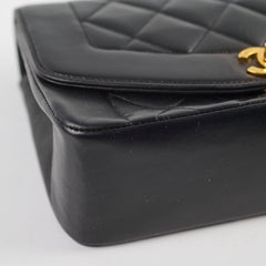 Chanel Lambskin Vintage Diana Bag Black