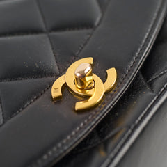 Chanel Lambskin Vintage Diana Bag Black