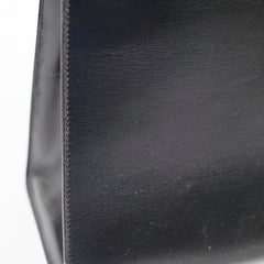Hermes Vintage Kelly 32 Box Black J Circle Stamp 1980