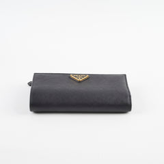 Prada Saffiano Wallet Black