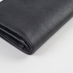 Prada Saffiano Wallet Black