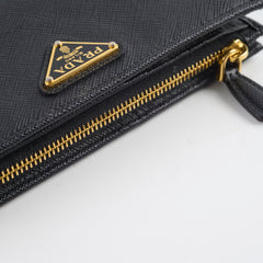 Prada Saffiano Wallet Black