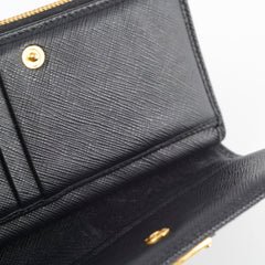 Prada Saffiano Wallet Black
