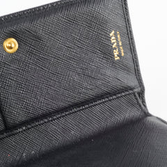 Prada Saffiano Wallet Black