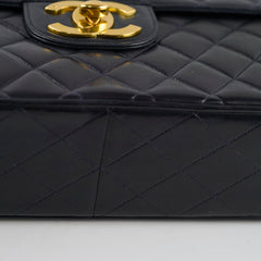 Chanel Vintage 24k Lambskin Jumbo XL Flap