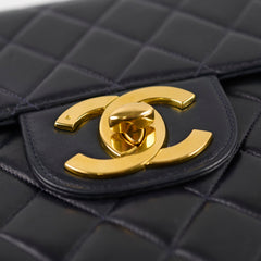 Chanel Vintage 24k Lambskin Jumbo XL Flap