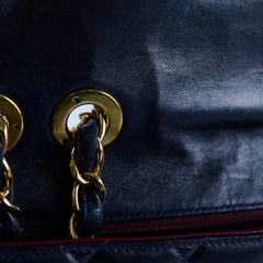 Chanel Vintage 24k Lambskin Jumbo XL Flap