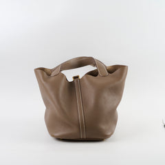 Hermes Picotin 22 Clemence Etoupe C Stamp