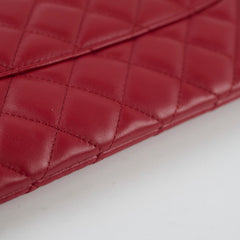 Chanel Lambskin Large O-Case Red Series 22