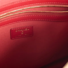 Chanel Lambskin Large O-Case Red Series 22