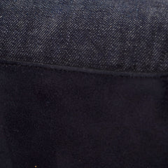 Prada Denim Double Zip Tote Navy