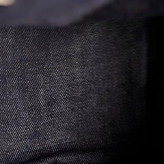Prada Denim Double Zip Tote Navy