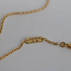 Van Cleef & Arpels Vintage Alhambra Mother of Pearl MOP Necklace Yellow Gold