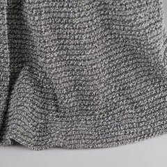 Chanel Tweed Long Jacket Grey Size 38