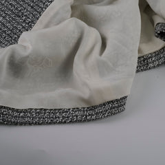 Chanel Tweed Long Jacket Grey Size 38