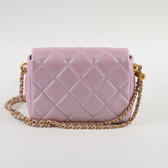 Chanel Caviar My Perfect Square Mini Iridescent Pink Microchip