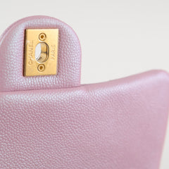 Chanel Caviar My Perfect Square Mini Iridescent Pink Microchip