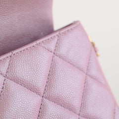 Chanel Caviar My Perfect Square Mini Iridescent Pink Microchip