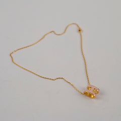 Hermes Pop H Necklace Light Pink