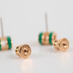 Hermes Mini Pop Earrings Malachite