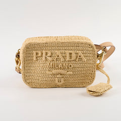 Prada Crochet Brique Bag Beige