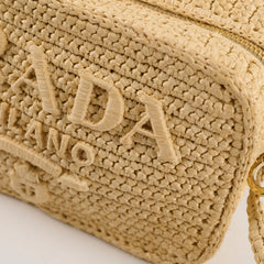 Prada Crochet Brique Bag Beige