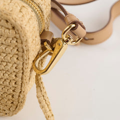 Prada Crochet Brique Bag Beige