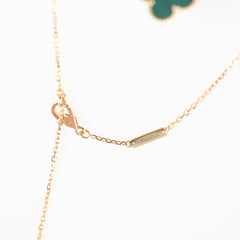 Van Cleef & Arpels Vintage Alhambra Malachite Necklace