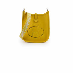 Hermes Mini Evelyn  Jaune Naples D Stamp