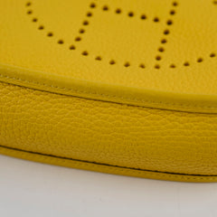 Hermes Mini Evelyn  Jaune Naples D Stamp