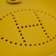 Hermes Mini Evelyn  Jaune Naples D Stamp