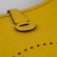 Hermes Mini Evelyn  Jaune Naples D Stamp