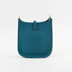 Hermes Mini Evelyn Vert Bosphore D Stamp