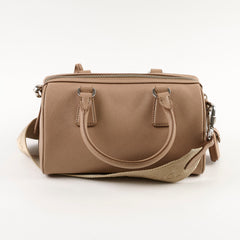Prada Mini Saffiano Crossbody Bag Beige