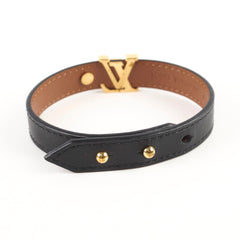 Louis Vuitton Leather Bracelet Black