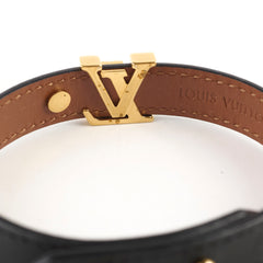 Louis Vuitton Leather Bracelet Black