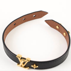 Louis Vuitton Leather Bracelet Black