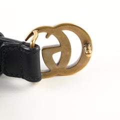Gucci GG Logo Black Belt size 105
