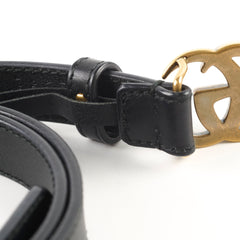 Gucci GG Logo Black Belt size 105