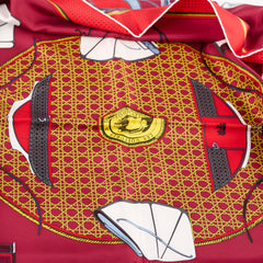 Hermes Les Voitures Silk Scarf Red 90 cm