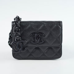 Chanel Coin Purse Caviar So Black Belt Bag