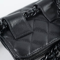 Chanel Coin Purse Caviar So Black Belt Bag
